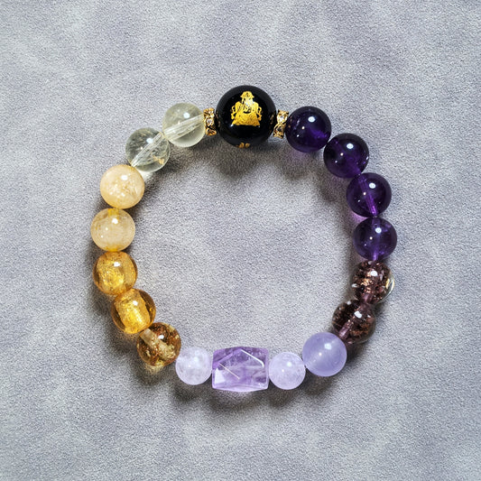 【Qiankun Daji】Exquisite Women's Bracelet, Crystal Healing Energy Bracelet (Loong Wuye Official Authentic Product)