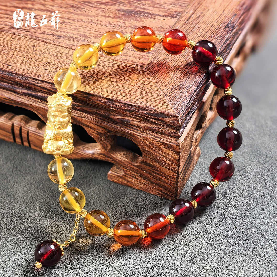 Soaring High (Clear Water Amber Bracelet)